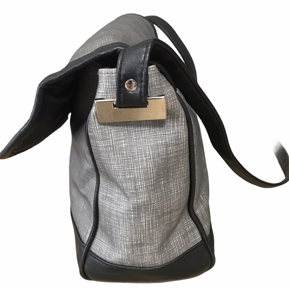 Color Bag Evan Picone Gray & Black Crossbody Shoulder - Picture 3 of 9